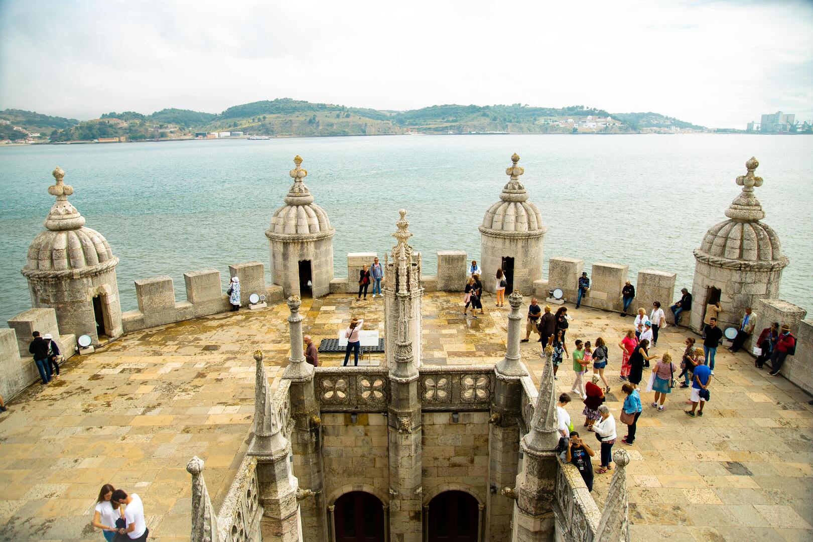 Tourist in Belem Tower