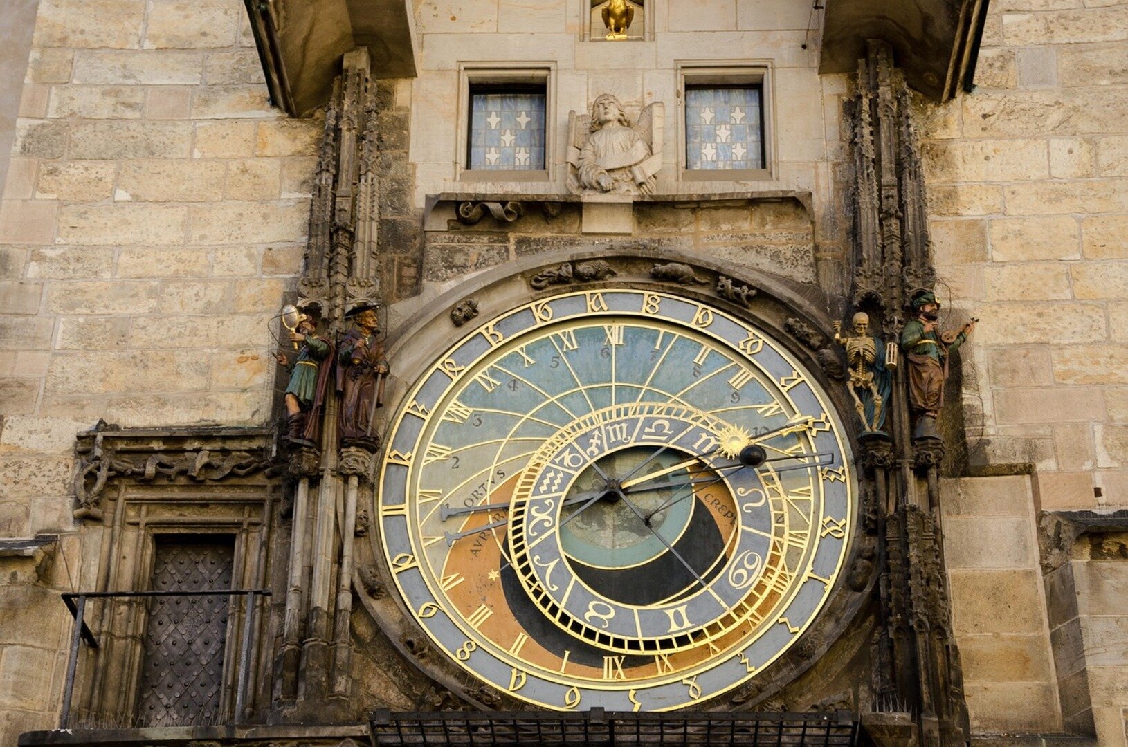 Astronomical Clock mechanisms close-up